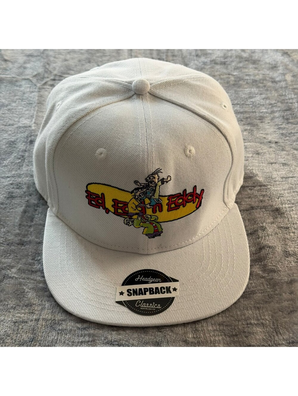 Headgear Classics Ed Edd n Eddy Snapback Hat Men's One Size White Purple